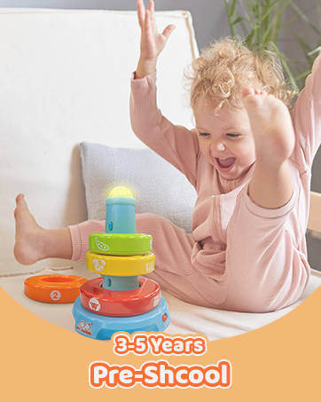 3-5 years pre-school, learning letters, numbers, reading, time, and simple math.