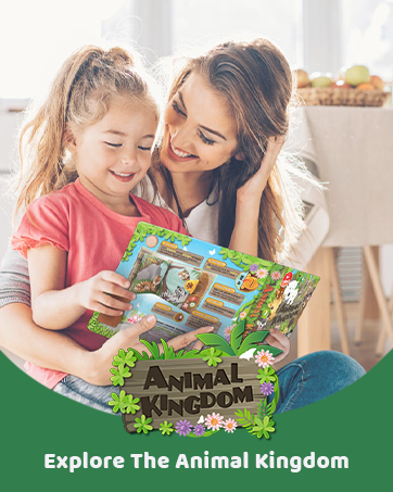 Book Reader Animal Kingdom - Educational Talking Sound Toy to Learn Animals with Quiz Games for Kids