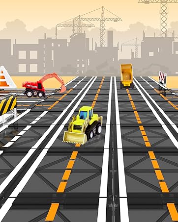 Engineering Construction Vehicle Road Set