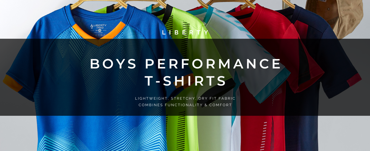 Dry fit boys tshirts youth performance tops short sleeve breathable stretch active sportswear