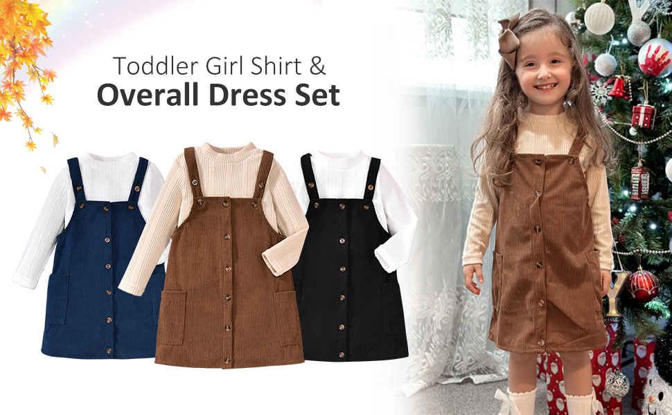 Toddler girl Overall Dress