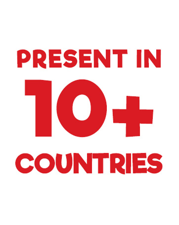 Present in 10+ Countries