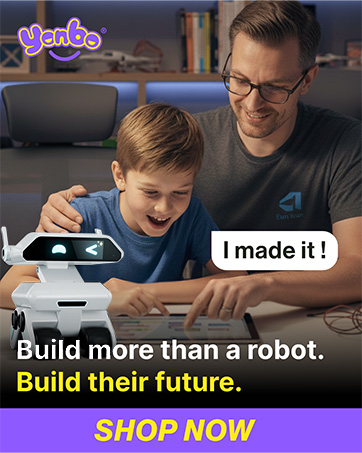 YONBO AI Robot Companion, Programmable Smart Robot Friend